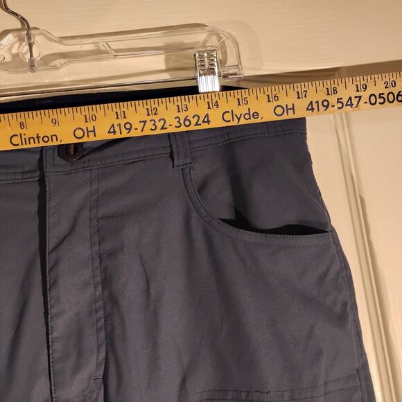 Orvis pants mens 34x32 blue fleece lined hiking straight leg nylon stretch - Picture 4 of 9
